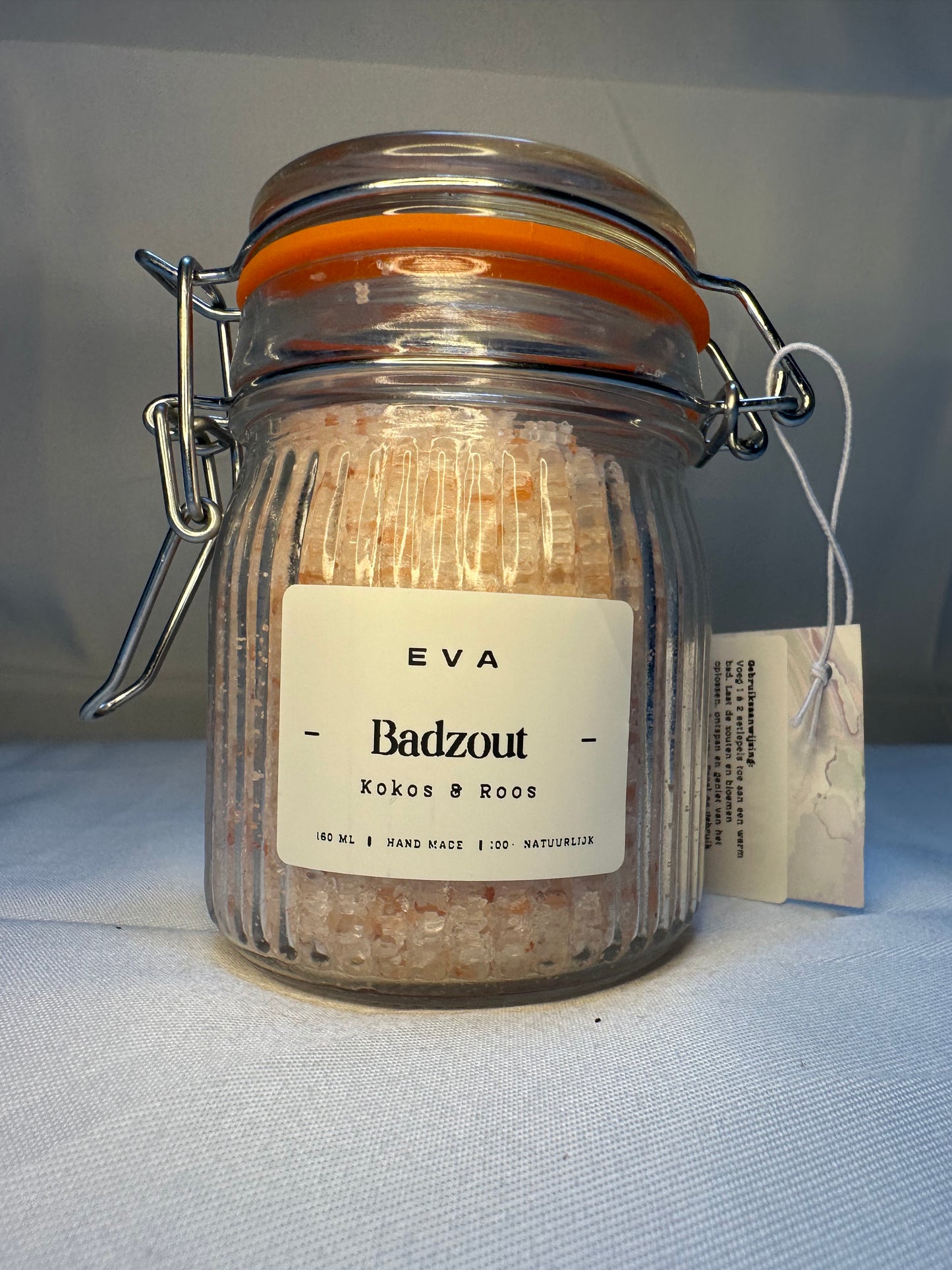 Kokos-Roos Badzout – Natuurlijke Ontspanning -  800 gram
